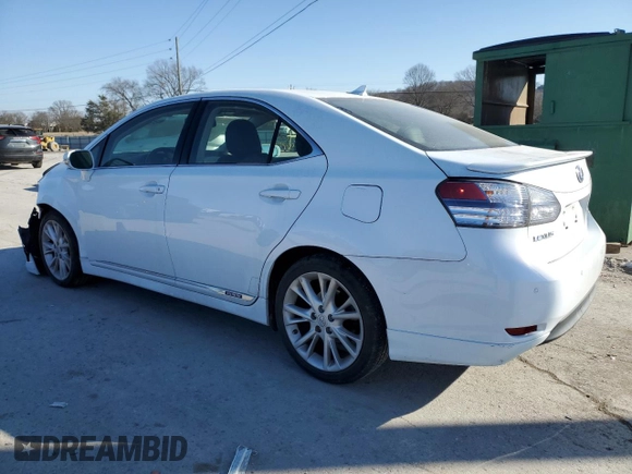 2010 Lexus HS 250h with VIN JTHBB1BA5A2013457, listed as a Copart auction lot 42785595 with 110,140 mi miles and Salvage Title. Bid and sale history available at DreamBid. Image 2.