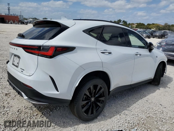 2022 Lexus NX with VIN JTJKGCEZ9N5003693, listed as a Copart auction lot 45429415 with 35,672 mi miles and Salvage Title. Bid and sale history available at carsss.com. Image 3.