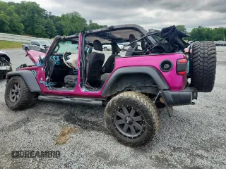 2018 Jeep Wrangler Unlimited Sport S z VIN 1C4HJXDGXJW299558, wystawiony jako Copart lot #58648855 z przebiegiem Nie podano mil oraz Szkoda całkowita • Salvage title. Historia ofert i sprzedaży dostępna na DreamBid. Obrazek 2.