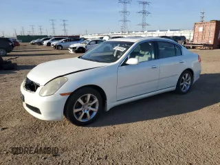 2006 Infiniti G35 with VIN JNKCV51E76M515602, listed as a Copart auction lot 48744445 with 163,516 mi miles and Salvage Title. Bid and sale history available at carsss.com. Image 1.