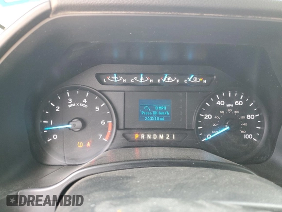 2017 Ford F-250 XL with VIN 1FTBF2A66HEE73860, listed as a Copart auction lot 66286994 with 243,510 mi miles and Clean title. Bid and sale history available at DreamBid. Image 9.