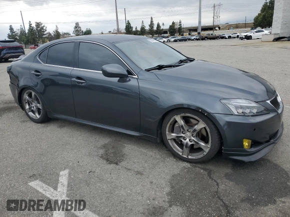 2008 Lexus IS 350 with VIN JTHBE262882013902, listed as a Copart auction lot 55874805 with 118,630 mi miles and Salvage title. Bid and sale history available at DreamBid. Image 4.
