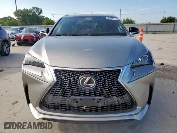 2017 Lexus NX 200t with VIN JTJYARBZ5H2078545, listed as a Copart auction lot 61661435 with 65,404 mi miles and Salvage title. Bid and sale history available at DreamBid. Image 5.