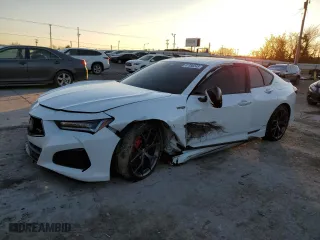 2022 Acura TLX Type S w/Performance Tire with VIN 19UUB7F95NA001660, listed as a Copart auction lot 41588245 with 18,331 mi miles and Salvage Title. Bid and sale history available at carsss.com. Image 1.