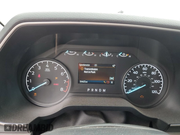 2022 Ford F-150 XL with VIN 1FTMF1C56NKD25163, listed as a Copart auction lot 48294315 with 104,625 mi miles and Clean title. Bid and sale history available at DreamBid. Image 9.