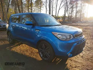 2015 Kia Soul + with VIN KNDJP3A51F7219979, listed as a IAAI auction lot 41306151 with 99,432 mi miles. Bid and sale history available at carsss.com. Image 1.
