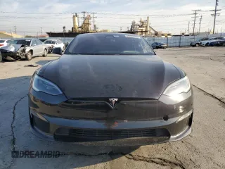 2022 Tesla Model S with VIN 5YJSA1E51NF482745, listed as a Copart auction lot 42562955 with 75,573 mi miles and Salvage Title. Bid and sale history available at DreamBid. Image 5.