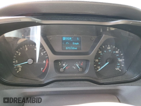 2016 Ford Transit Cargo with VIN 1FTYR2CG4GKA83525, listed as a Copart auction lot 71000404 with 75,150 mi miles and Salvage title. Bid and sale history available at DreamBid. Image 9.