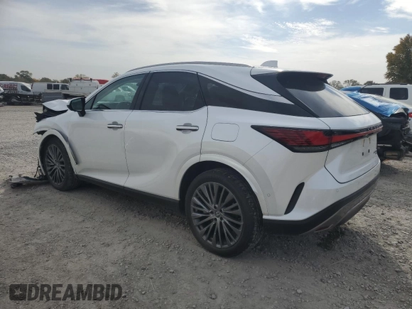 2024 Lexus RX with VIN 2T2BAMCA8RC039791, listed as a Copart auction lot 77801934 with 26,377 mi miles and Salvage Title. Bid and sale history available at carsss.com. Image 2.