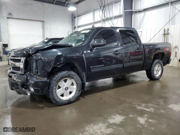 2009 Chevrolet Silverado 1500 LTZ with VIN 3GCEK33M29G286099, listed as a Copart auction lot 51917955 with 160,443 mi miles and Salvage Title. Bid and sale history available at carsss.com. Image 1.