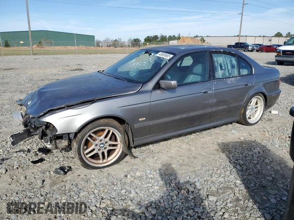2003 BMW 5 Series 540iA with VIN WBADN63403GN89161, listed as a Copart auction lot 45809685 with 205,698 mi miles and Clean Title. Bid and sale history available at carsss.com. Image 1.
