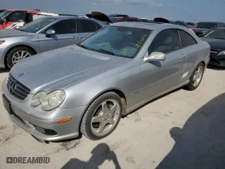 2004 Mercedes-Benz CLK-Class 5.0L with VIN WDBTJ75J44F066718, listed as a Copart auction lot 76339294 with 0 mi miles and Clean Title. Bid and sale history available at carsss.com. Image 1.