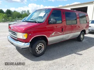 1997 Ford Econoline Commercial with VIN 1FDEE14L9VHB61839, listed as a IAAI auction lot 42016200 with 236,026 mi miles. Bid and sale history available at carsss.com. Image 2.
