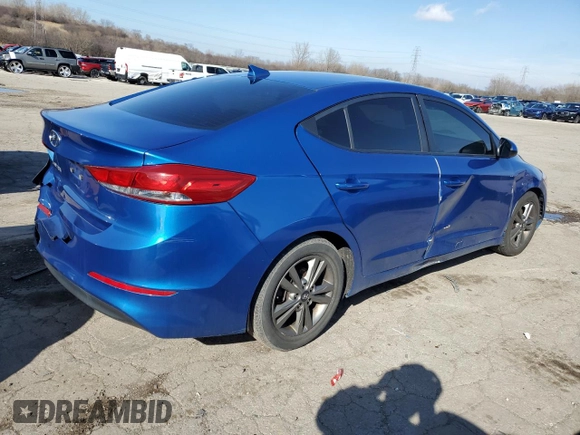 2018 Hyundai Elantra SEL with VIN 5NPD84LF0JH316858, listed as a Copart auction lot 50745415 with 110,740 mi miles and Clean Title. Bid and sale history available at DreamBid. Image 3.