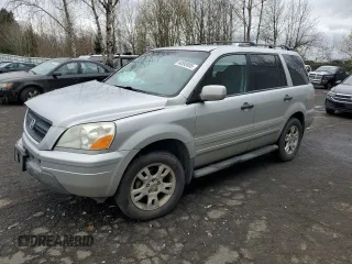 2004 Honda Pilot EX with VIN 2HKYF18414H619195, listed as a Copart auction lot 48593955 with 205,396 mi miles and Salvage Title. Bid and sale history available at carsss.com. Image 1.