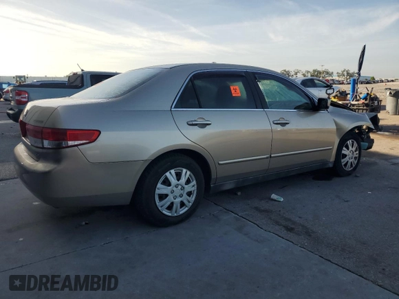 2003 Honda Accord LX with VIN 1HGCM563X3A108447, listed as a Copart auction lot 60288235 with 142,381 mi miles and Salvage title. Bid and sale history available at DreamBid. Image 3.