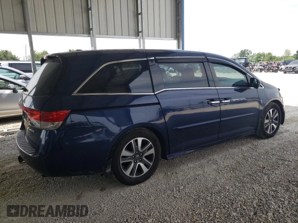 2014 Honda Odyssey Touring with VIN 5FNRL5H92EB072034, listed as a Copart auction lot 60371485 with 259,312 mi miles and Clean title. Bid and sale history available at DreamBid. Image 3.