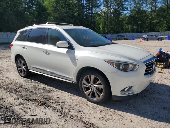 2015 Infiniti QX60 with VIN 5N1AL0MM7FC555894, listed as a Copart auction lot 58221965 with 181,024 mi miles and Clean title. Bid and sale history available at DreamBid. Image 4.