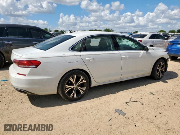 2021 Volkswagen Passat SE with VIN 1VWSA7A34MC014427, listed as a Copart auction lot 61854015 with 74,563 mi miles and Salvage title. Bid and sale history available at DreamBid. Image 3.