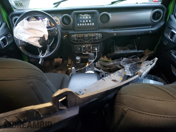 2020 Jeep Wrangler Unlimited Willys with VIN 1C4HJXDN2LW152717, listed as a Copart auction lot 85485464 with 154,436 mi miles and Salvage title. Bid and sale history available at DreamBid. Image 8.