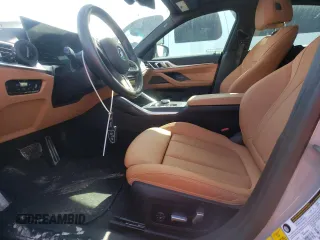 2023 BMW i4 M50 with VIN WBY33AW05PFR07737, listed as a Copart auction lot 44055154 with 9,252 mi miles and Salvage Title. Bid and sale history available at carsss.com. Image 7.