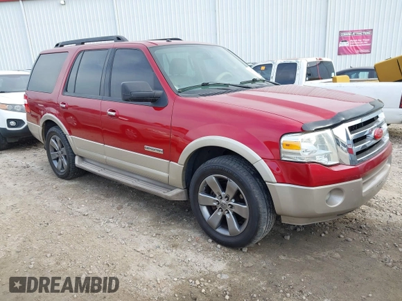 2008 Ford Expedition Eddie Bauer with VIN 1FMFU17588LA48826, listed as a IAAI auction lot 41681529 with 269,766 mi miles and . Bid and sale history available at DreamBid. Image 1.