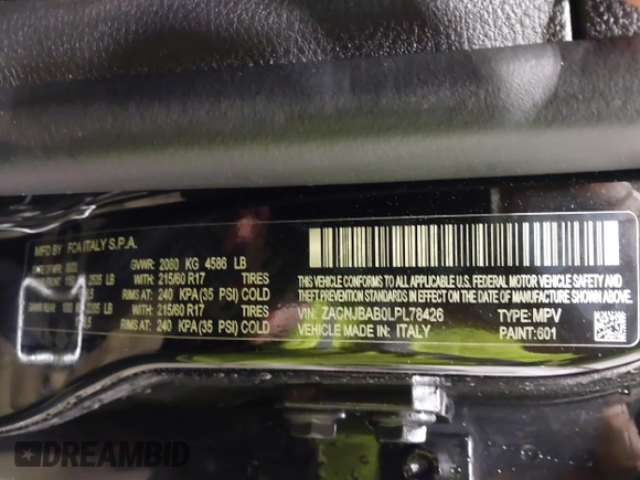 2020 Jeep Renegade Sport z VIN ZACNJBAB0LPL78426, wystawiony jako IAAI lot #41365246 z przebiegiem 16 100 mil mil oraz . Historia ofert i sprzedaży dostępna na DreamBid. Obrazek 9.