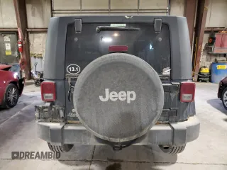 2007 Jeep Wrangler Sahara with VIN 1J4FA54127L127598, listed as a Copart auction lot 44049475 with 222,867 mi miles and Salvage title. Bid and sale history available at DreamBid. Image 6.