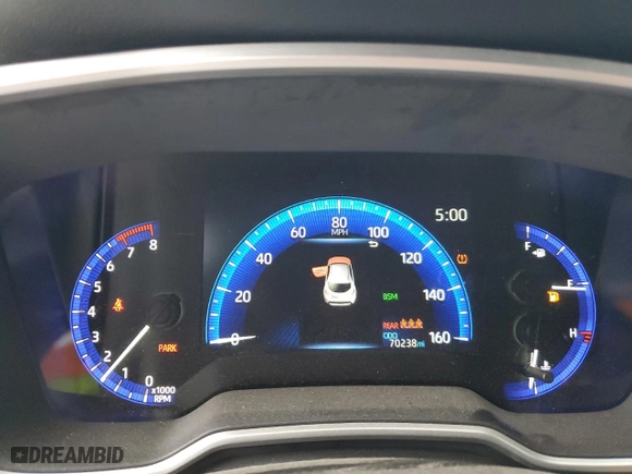 2020 Toyota Corolla Hatchback XSE with VIN JTNA4RBE9L3085912, listed as a Copart auction lot 86197504 with 70,238 mi miles and Salvage Title. Bid and sale history available at carsss.com. Image 9.