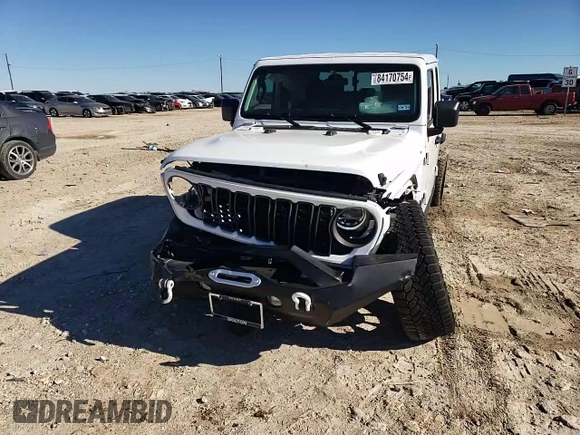 2024 Jeep Gladiator Sport z VIN 1C6HJTAG3RL132945, wystawiony jako Copart lot #84170754 z przebiegiem 3 429 mil mil oraz Szkoda całkowita • Salvage title. Historia ofert i sprzedaży dostępna na DreamBid. Obrazek 11.