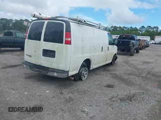 2014 Chevrolet Express Cargo with VIN 1GCSGAFX0E1110921, listed as a IAAI auction lot 42737205 with 177,631 mi miles and . Bid and sale history available at DreamBid. Image 4.
