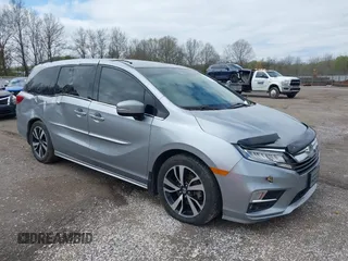 2018 Honda Odyssey Elite with VIN 5FNRL6H92JB004882, listed as a IAAI auction lot 41901028 with 160,889 mi miles and . Bid and sale history available at DreamBid. Image 1.