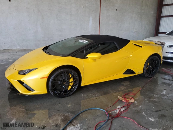 2023 Lamborghini Huracan EVO with VIN ZHWUT5ZF1PLA23321, listed as a Copart auction lot 74672934 with NaN miles and Non Repairable. Bid and sale history available at carsss.com. Image 1.