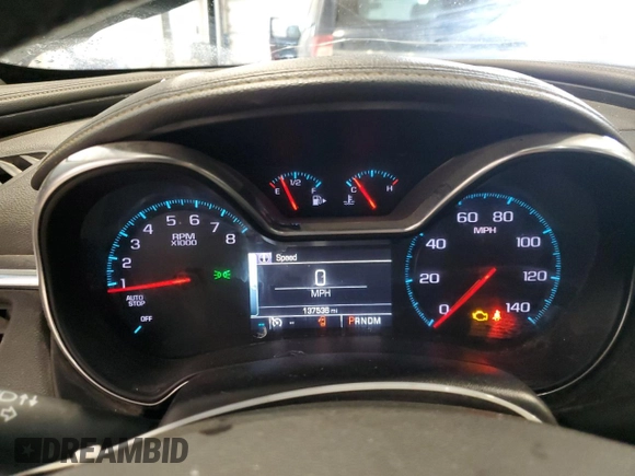 2015 Chevrolet Impala LTZ with VIN 2G1155SLXF9128621, listed as a Copart auction lot 44019405 with 137,536 mi miles and Clean Title. Bid and sale history available at DreamBid. Image 9.