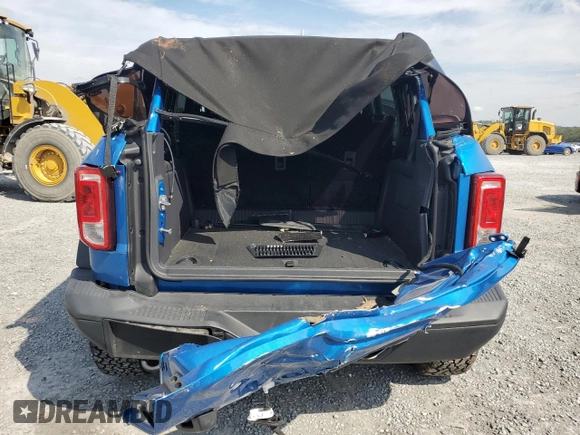 2024 Ford Bronco with VIN 1FMDE1BH6RLA31465, listed as a Copart auction lot 74325424 with 15,627 mi miles and Salvage title. Bid and sale history available at DreamBid. Image 6.