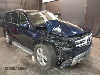 2017 Mercedes-Benz GLS 450 with VIN 4JGDF6EE3HA934565, listed as a IAAI auction lot 40553087 with 62,911 mi miles and . Bid and sale history available at DreamBid. Image 1.