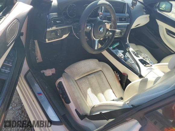 2014 BMW 6 Series 650i with VIN WBA6B2C58ED129575, listed as a Copart auction lot 48711525 with 78,681 mi miles and Salvage Title. Bid and sale history available at carsss.com. Image 8.