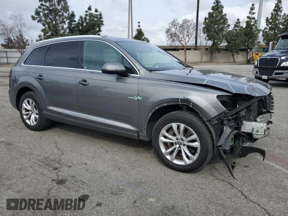 2017 Audi Q7 Premium Plus with VIN WA1LAAF78HD027417, listed as a Copart auction lot 50961825 with 122,053 mi miles and Salvage Title. Bid and sale history available at carsss.com. Image 4.
