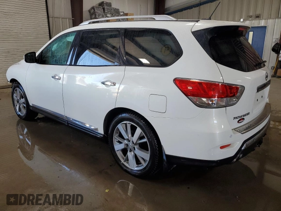 2014 Nissan Pathfinder Platinum with VIN 5N1AR2MM6EC650441, listed as a Copart auction lot 48720005 with 58,709 mi miles and Salvage Title. Bid and sale history available at carsss.com. Image 2.
