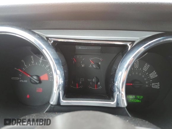 2007 Ford Mustang Deluxe z VIN 1ZVFT80N675218322, wystawiony jako Copart lot #58667435 z przebiegiem 159 320 mil mil oraz Czysty tytuł • Clean title. Historia ofert i sprzedaży dostępna na DreamBid. Obrazek 9.