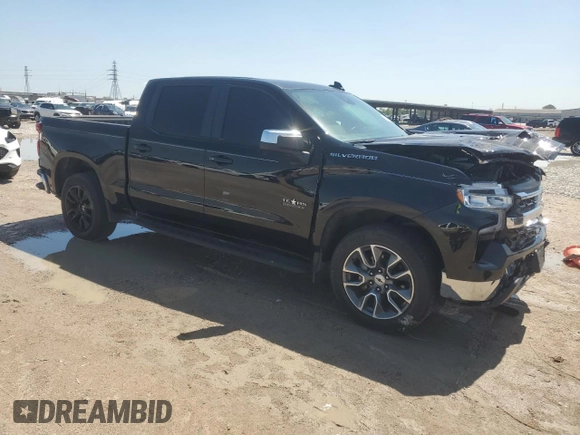 2022 Chevrolet Silverado 1500 LT with VIN 2GCPACED0N1505623, listed as a Copart auction lot 47009305 with 48,485 mi miles and Salvage Title. Bid and sale history available at carsss.com. Image 4.