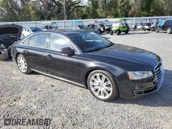 2015 Audi A8 L 4.0T with VIN WAU32AFD3FN002339, listed as a Copart auction lot 87305014 with 165,249 mi miles and Clean Title. Bid and sale history available at carsss.com. Image 4.