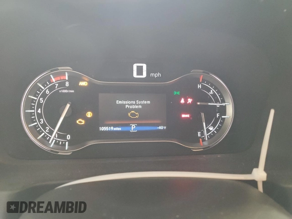 2016 Honda Pilot EX-L with VIN 5FNYF6H59GB063646, listed as a Copart auction lot 53477215 with 105,519 mi miles and Salvage Title. Bid and sale history available at carsss.com. Image 9.