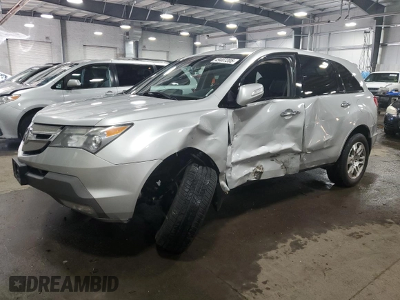 2008 Acura MDX Tech Pkg with VIN 2HNYD28368H511327, listed as a Copart auction lot 49407205 with 207,658 mi miles and Salvage Title. Bid and sale history available at carsss.com. Image 1.