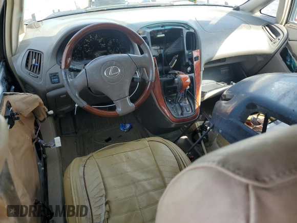 2003 Lexus RX 300 with VIN JTJGF10U630162383, listed as a Copart auction lot 52110055 with 236,303 mi miles and Salvage Title. Bid and sale history available at carsss.com. Image 8.
