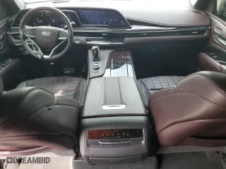 2023 Cadillac Escalade 4WD Sport Platinum with VIN 1GYS4GKL2PR487392, listed as a Copart auction lot 69720914 with 33,674 mi miles and Salvage Title. Bid and sale history available at carsss.com. Image 8.