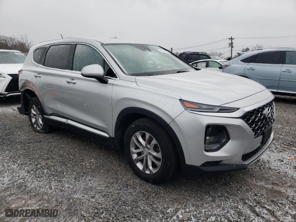 2019 Hyundai Santa Fe SE with VIN 5NMS2CAD8KH103644, listed as a Copart auction lot 45297835 with 48,683 mi miles and Salvage Title. Bid and sale history available at carsss.com. Image 4.
