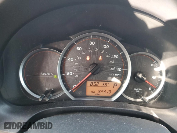 2014 Toyota Yaris L with VIN JTDKTUD35ED575352, listed as a Copart auction lot 47495895 with 92,410 mi miles and Salvage Title. Bid and sale history available at carsss.com. Image 9.