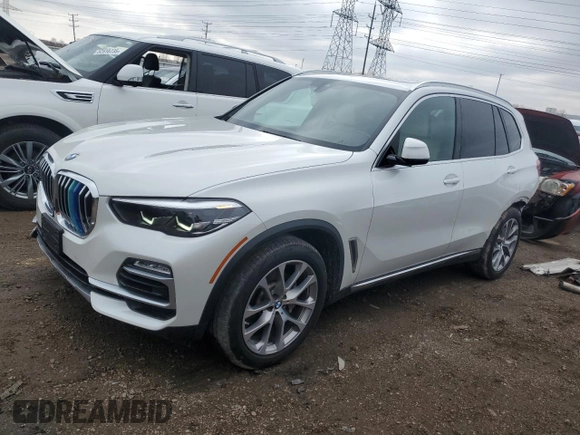 2019 BMW X5 xDrive40i with VIN 5UXCR6C50KLL34400, listed as a Copart auction lot 52299795 with 60,439 mi miles and Salvage Title. Bid and sale history available at carsss.com. Image 1.