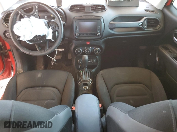 2017 Jeep Renegade Altitude with VIN ZACCJBBB0HPF80280, listed as a Copart auction lot 62119345 with 56,183 mi miles and Salvage title. Bid and sale history available at DreamBid. Image 8.